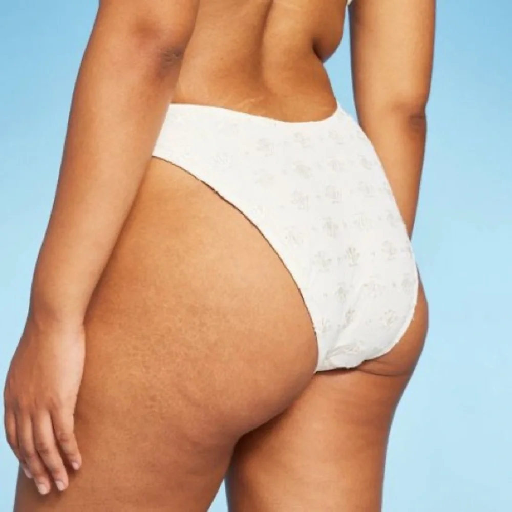 Women's Pointelle V-Front Extra Cheeky Extra High Leg Bikini Bottom - Wild Fable